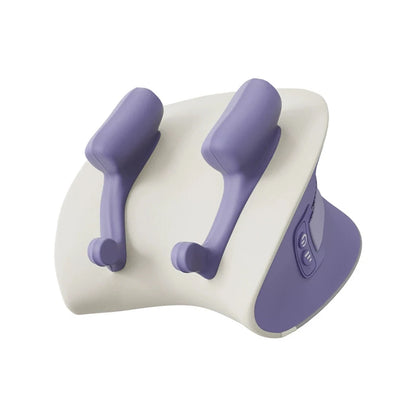 Wireless Neck and Shoulder Massage Pillow with Heat | 6D Kneading Heads, 2 Heat Levels & 2000mAh Rechargeable Battery