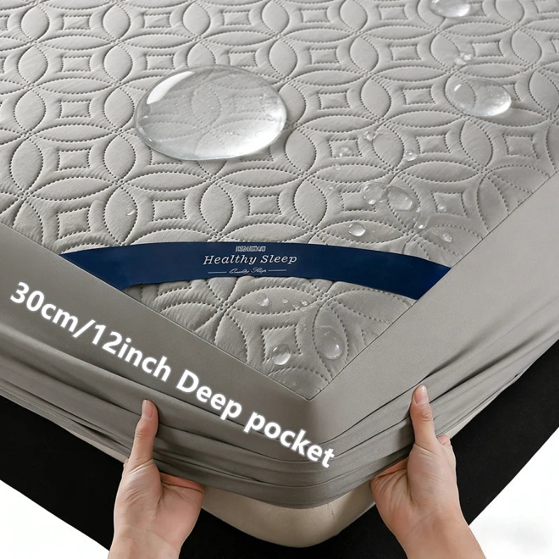 Waterproof Quilted Mattress Protector | 12-Inch Pocket