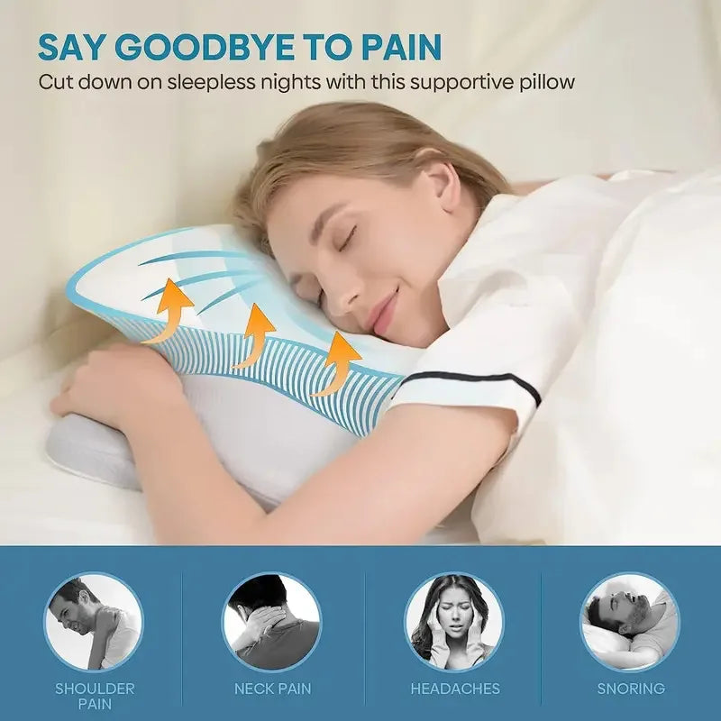 Contour Memory Foam Neck Pillow with Arm Supports