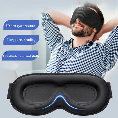 Sleep Headphones Eye Mask | Bluetooth 3D Blackout Sleeping Mask with Wireless Audio, Ultra-Thin Speakers & Adjustable Fit
