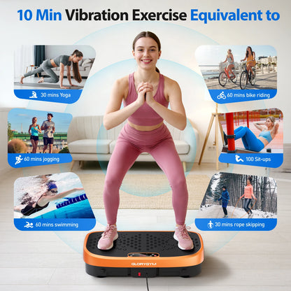 Vibration Plate Exercise Machine | Whole Body Shaker with 120 Speeds, 330 lb Capacity & Non-Slip Platform