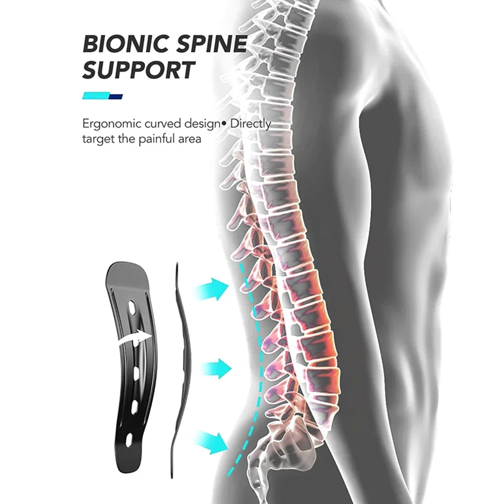 Lumbar Support Back Brace with Adjustable Compression | Breathable Lower Back Belt with Support Stays for Work and Lifting
