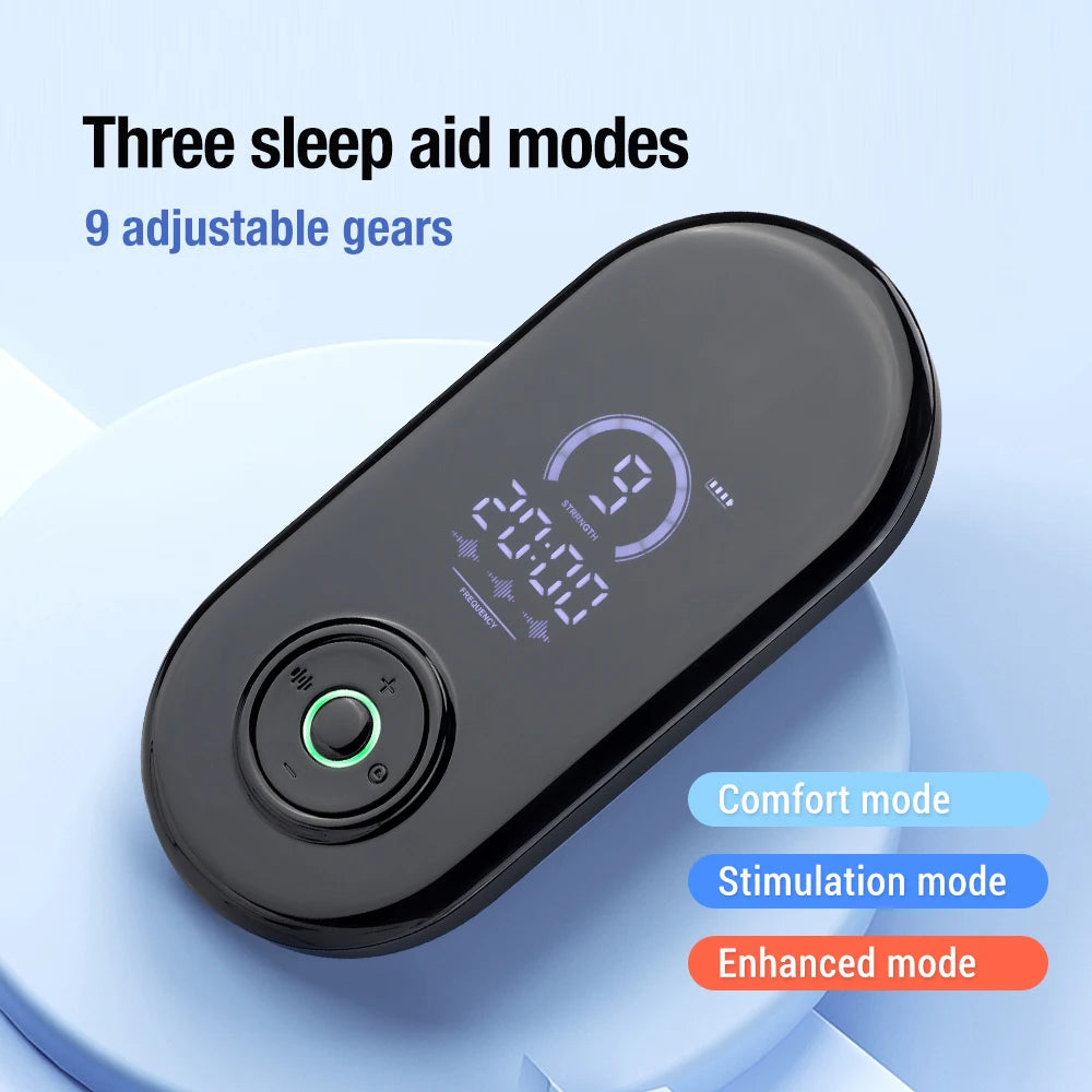 CES Sleep Aid Device | Cranial Electrotherapy Ear Clip Relaxation Device with 9 Intensities & USB-C Charging