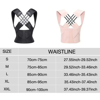 Posture Corrector Brace | Adjustable Back Support for Kids, Students & Adults, Shoulder Alignment & Daily Posture Support