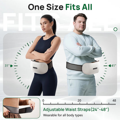 Abdominal Heating Pad Massager | Cordless Belly Massager for Cramps, Stomach Tension & Relaxation