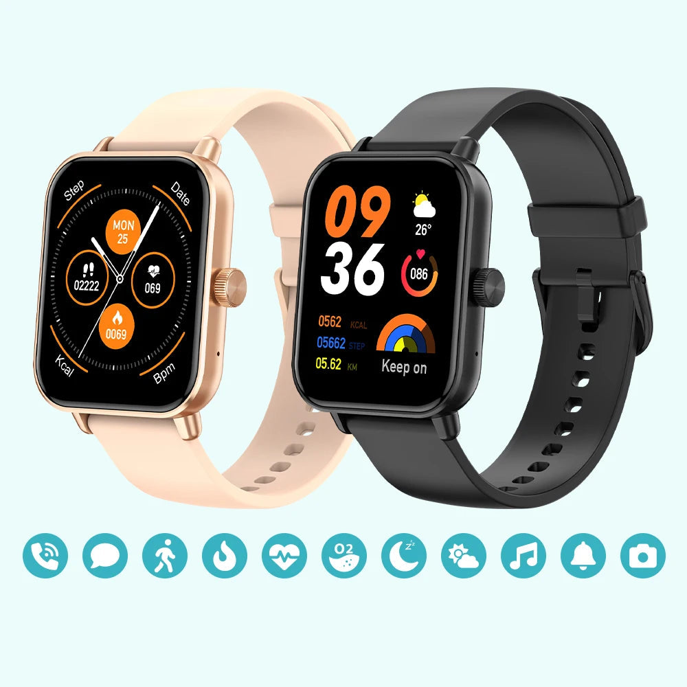 Voice Calling Smartwatch | 1.9" HD Display, 24H Health Monitoring, 100+ Sports Modes & Bluetooth Call Function | IP68 Waterproof