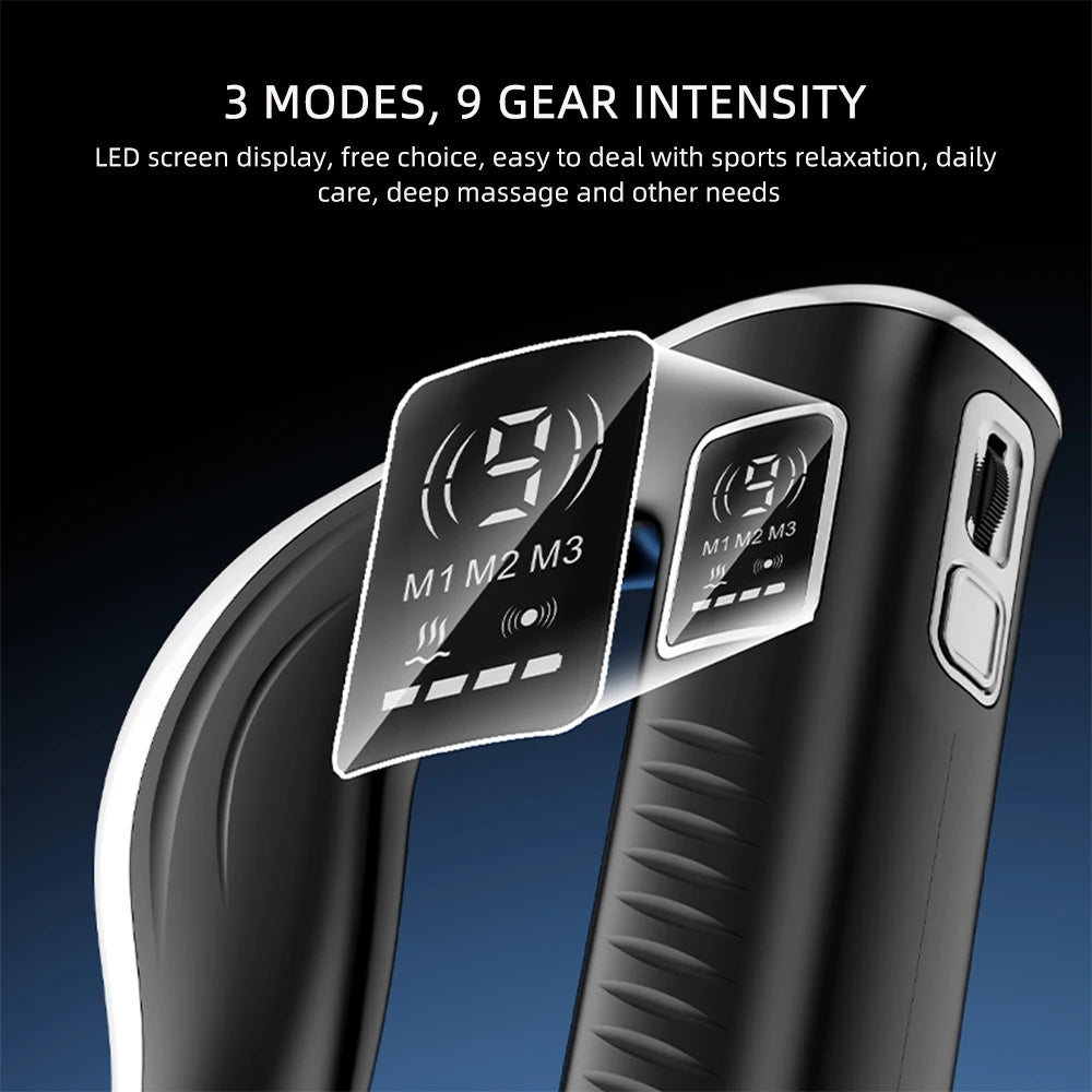 Fascia Scraping Tool Massager | Electric Muscle Scraper with Heat, High-Frequency Vibration & Rechargeable Battery