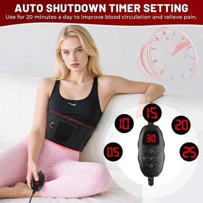 Red Light Therapy Belt | 660nm 850nm Infrared Light Therapy Wrap for Back, Waist, Shoulders & Joint Pain Relief