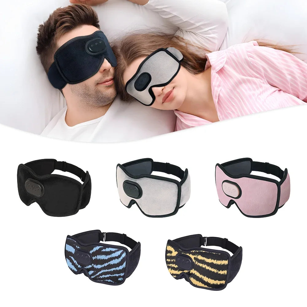 Sleep Headphones Eye Mask | Bluetooth 3D Blackout Sleeping Mask with Wireless Audio, 10H Playtime & Side Sleeper Comfort