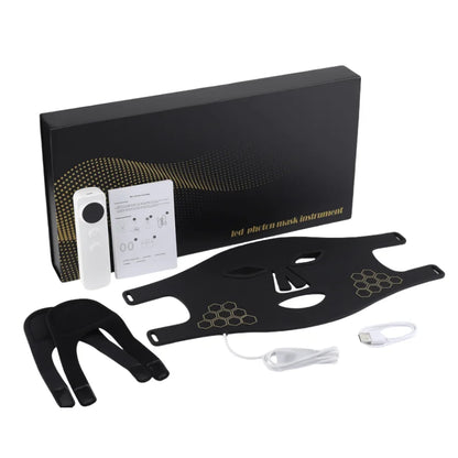 LED Face Mask with Red Blue and 850nm Near-Infrared Light | 72 LEDs, 3 Intensities, 4 Modes & 5–20 Minute Timer