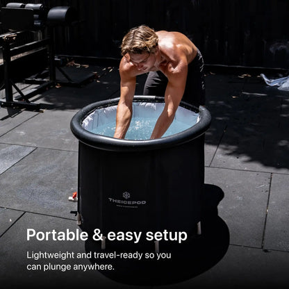 Ice Bath Tub | Portable Cold Plunge Tub for Adults, 84-Gallon Inflatable Recovery Bath with Lid & Drain