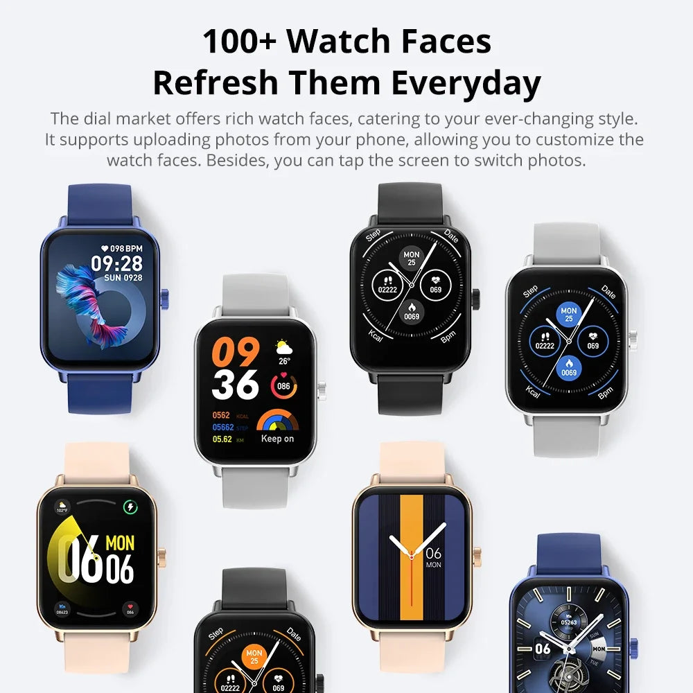 Voice Calling Smartwatch | 1.9" HD Display, 24H Health Monitoring, 100+ Sports Modes & Bluetooth Call Function | IP68 Waterproof
