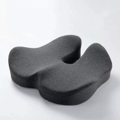 Extra Thick Memory Foam Seat Cushion | Ergonomic Office Chair Cushion for Coccyx, Hip and Tailbone Support Dark Gray 18.1 x 16.9 x 4.7 inches
