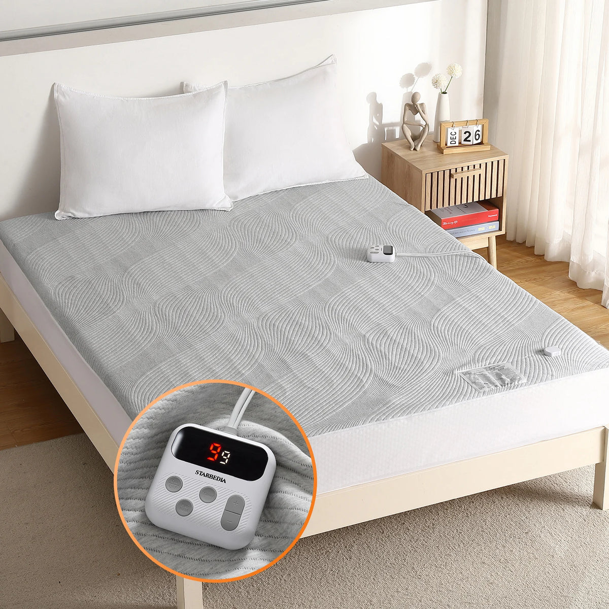 Heated Mattress Pad | 10 Heat Settings & 18-Inch Pocket