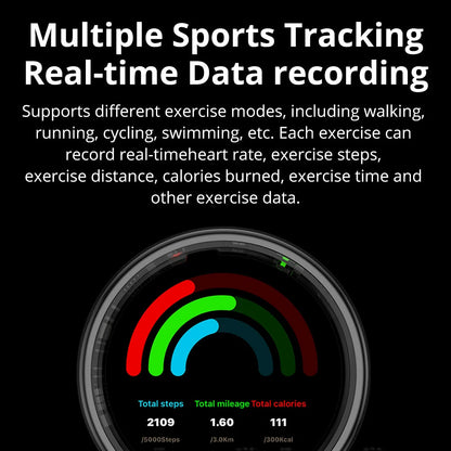 Smart Fitness Ring with OLED Display | Heart Rate, SpO₂, Sleep, Stress & Activity Tracking, 5ATM Waterproof and Wireless Charging