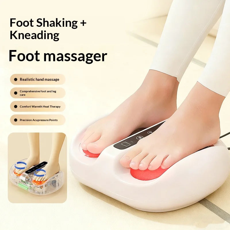 Foot Massager Machine with Heat | Kneading, Rotation, Vibration & Full-Foot Pressure Point Massage