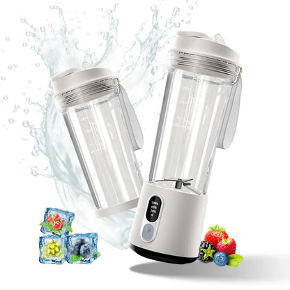 Portable Blender 180W | USB Rechargeable Smoothie Maker | 4000mAh Battery, 18,000 RPM, Travel Cup