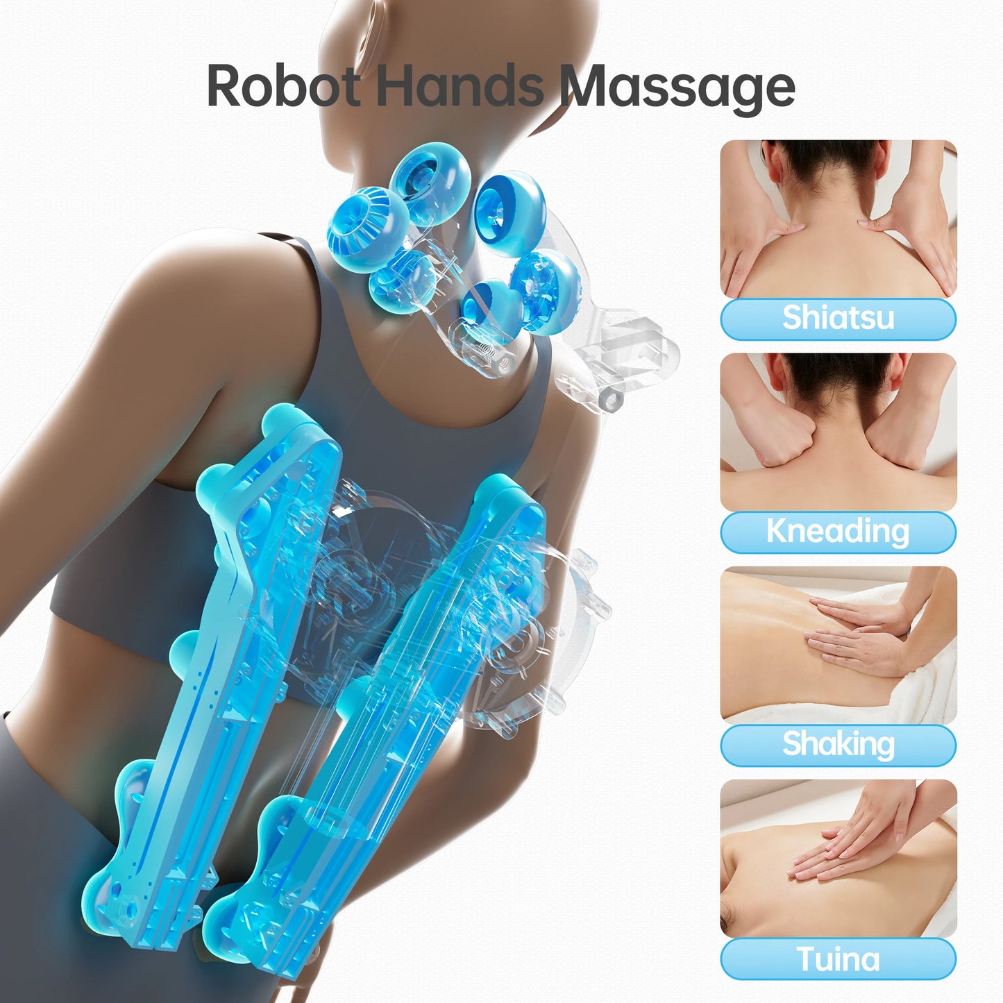 Zero Gravity Full Body Massage Chair with 18 Rollers | 24 Airbags, Waist and Calf Heat, 9 Programs, Bluetooth & Rocking Mode