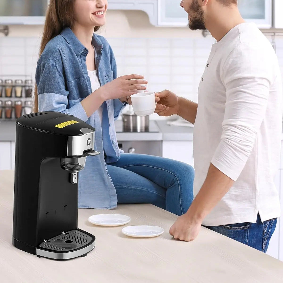 Single-Serve Coffee and Tea Maker for Cup-Style Pods, Grounds and Loose Tea