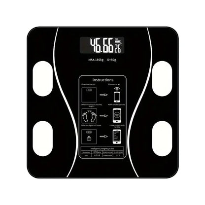 Smart Body Fat Scale | Bluetooth Digital Bathroom Scale with LED Display | Body Composition Analyzer | Tracks Weight, BMI, Fat & More