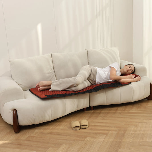 Full Body PEMF Infrared Heating Mat 26 x 59 in | Amethyst, Jade & Tourmaline Crystal Pad, 85–159°F, 3–64Hz