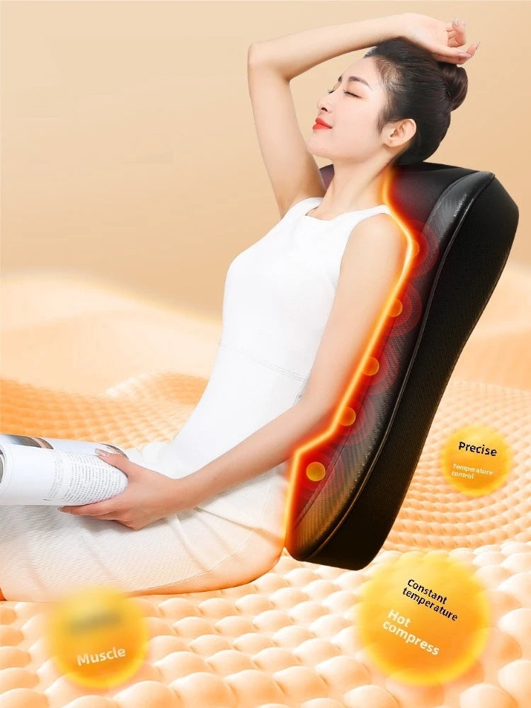 Shiatsu Neck and Back Massager with Heat | Deep Kneading Massage Pillow for Neck, Shoulders & Lower Back