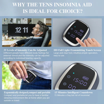 CES Sleep Aid Device | Handheld Microcurrent Sleep Therapy for Insomnia, Anxiety, Stress & Relaxation