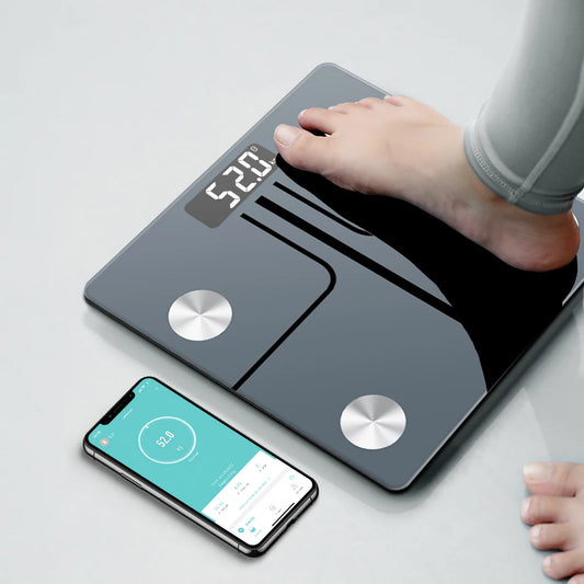 Smart Body Composition Scale with ITO Sensor | 12 Metrics, 0.1 lb Precision, Fitdays Bluetooth App & 400 lb Capacity