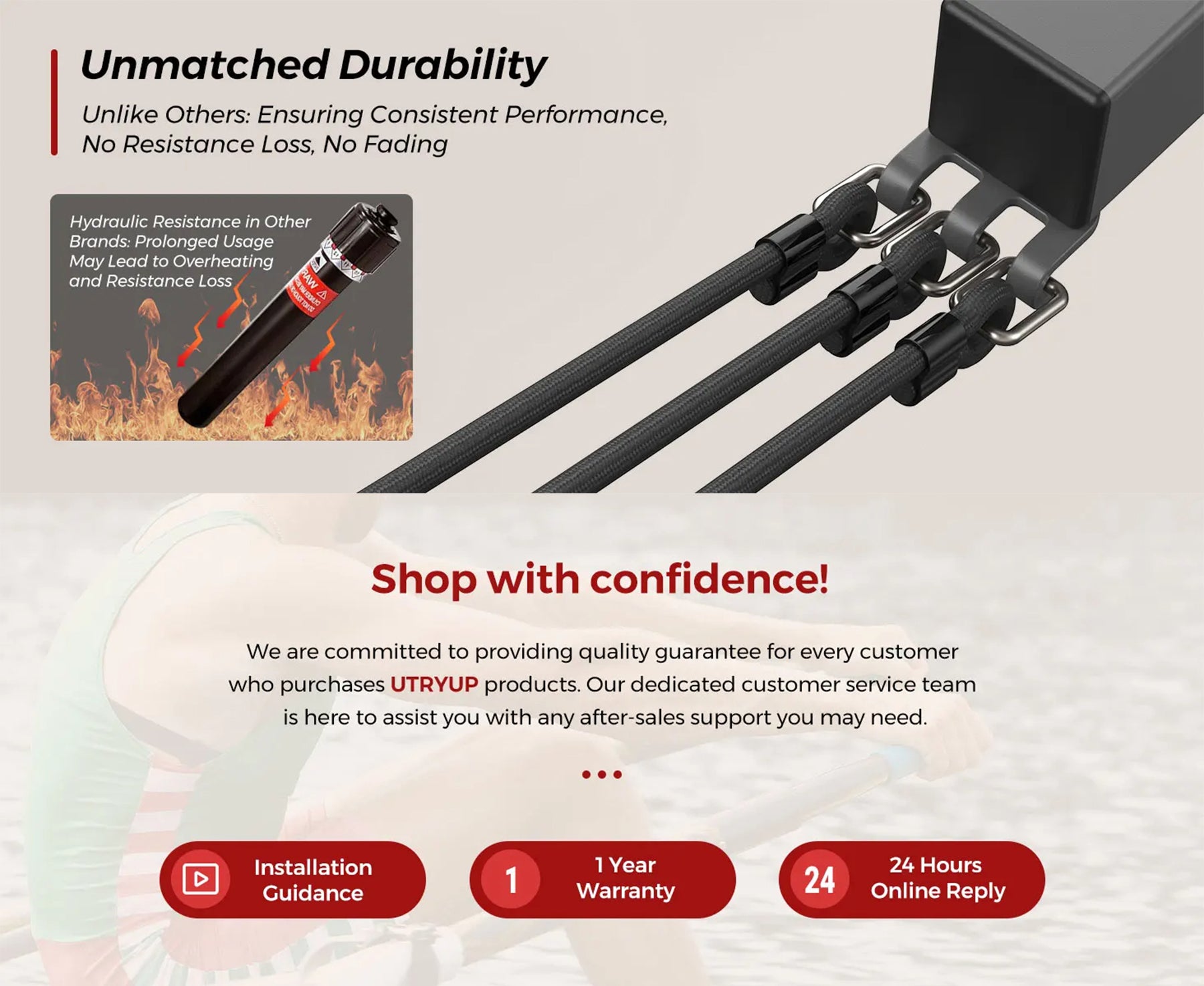 Scull-Style Rowing Machine with 360° Paddle Motion | Adjustable Band Resistance, LCD Monitor & 265 lb Capacity
