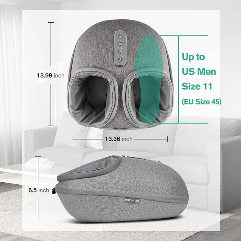 Shiatsu Heated Foot Massager | Deep Kneading, Heat Therapy, Auto Timer
