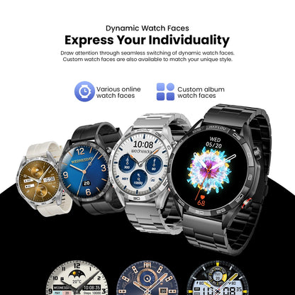 Solar 5 Smartwatch | 1.58" AMOLED Display, Bluetooth Calls, 100+ Sports Modes & 24H Health Monitoring