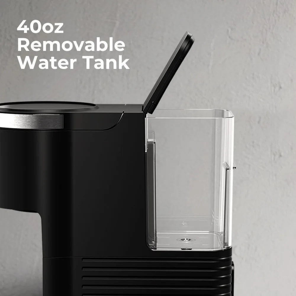 Single-Serve Coffee Maker for Pods and Grounds, 40 fl oz Tank