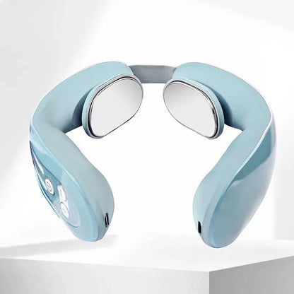 Wireless EMS Neck Massager with Heat | 12 Levels, Infrared Warmth, Portable Design