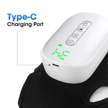 Ankle Massager with Air Compression and Heat | Rechargeable Foot and Ankle Wrap with 3 Modes, 5 Intensities & Optional Vibration