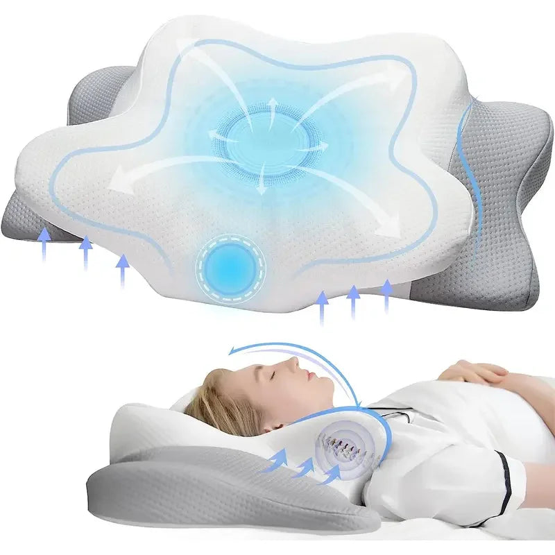 Contour Memory Foam Neck Pillow with Arm Supports