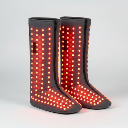 Heated Foot Wrap Boots with Red Light and Vibration | 3 Heat Levels, 3 Massage Modes, Adjustable Fit & Single or Pair Options