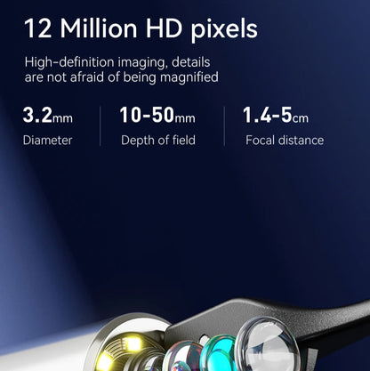Ear Wax Removal Tool with 12MP Camera | Wi-Fi Ear Cleaner and LED Otoscope for iPhone and Android with Ear Picks