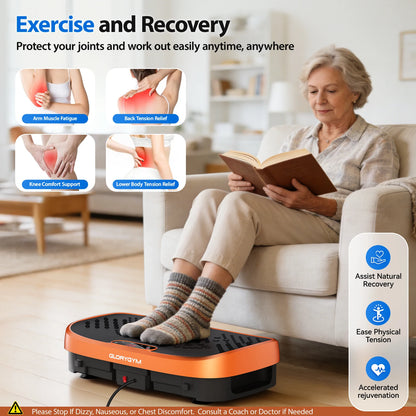 Vibration Plate Exercise Machine | Whole Body Shaker with 120 Speeds, 330 lb Capacity & Non-Slip Platform