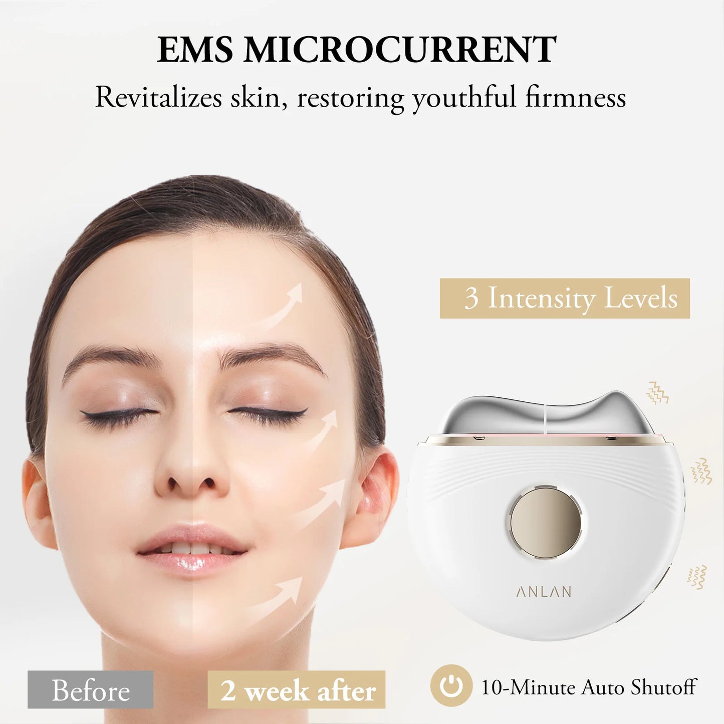 Electric Gua Sha Facial Massager with EMS and Hot/Cold Care | 3-Color LED, 3 Intensities, USB-C & 10-Minute Auto-Off