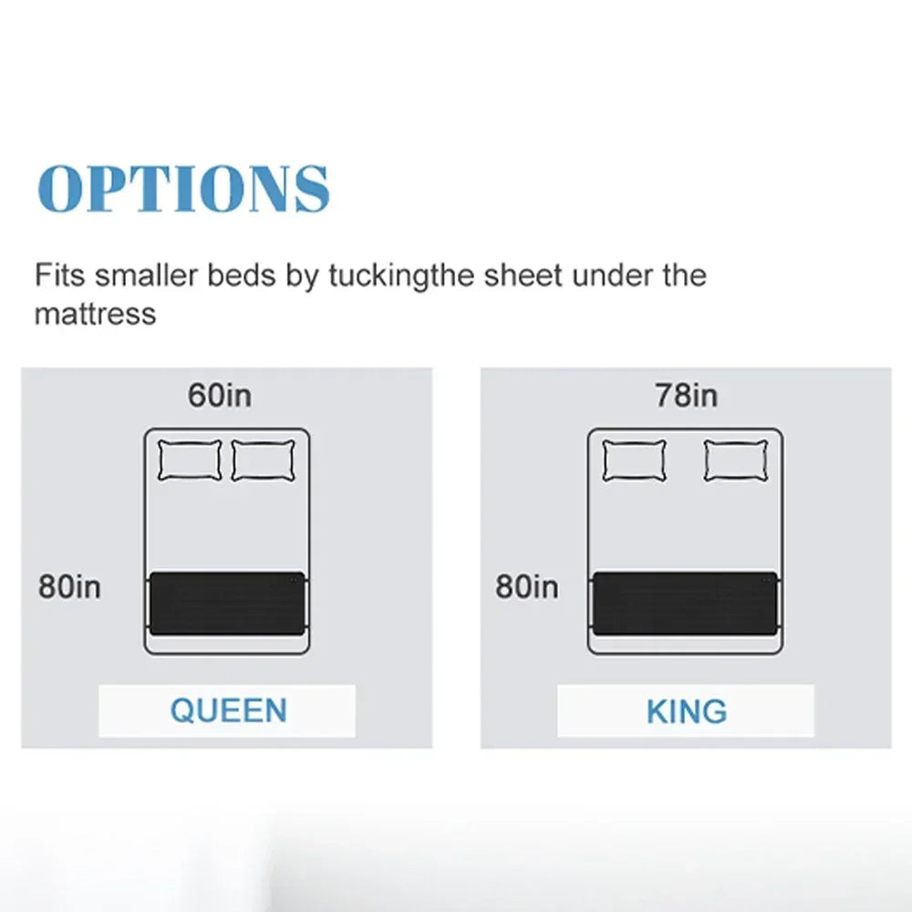 Grounding Mattress Pad | Earthing Bed Sheet with Conductive Cotton Surface for Queen & King Mattresses