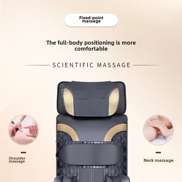 Full Body Massage Mat with Heat and Air Compression | Neck, Back & Lumbar Traction Massager with Vibration and Remote