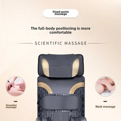 Full Body Massage Mat with Heat and Air Compression | Neck, Back & Lumbar Traction Massager with Vibration and Remote