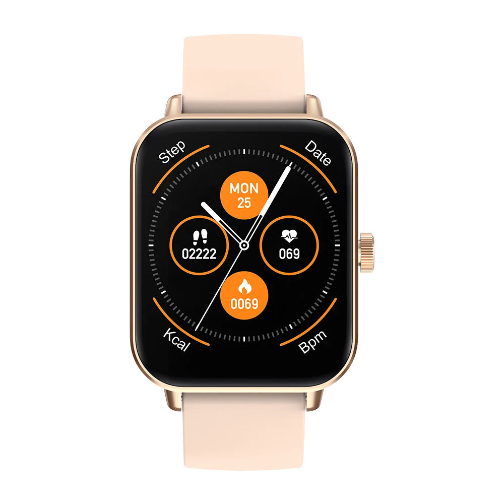 Voice Calling Smartwatch | 1.9" HD Display, 24H Health Monitoring, 100+ Sports Modes & Bluetooth Call Function | IP68 Waterproof Gold