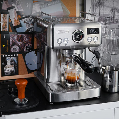 Semi-Automatic Espresso Machine with 20-Bar Pump | 58mm Portafilter, PID Temperature Control, Steam Wand & Hot/Cold Brew
