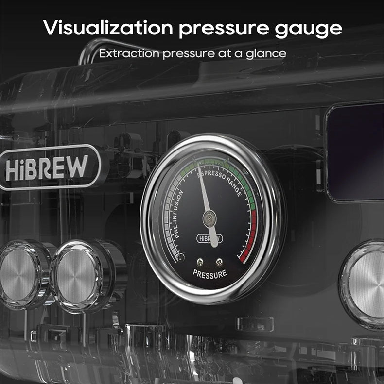 Semi-Automatic Espresso Machine with 20-Bar Pump | 58mm Portafilter, PID Temperature Control, Steam Wand & Hot/Cold Brew