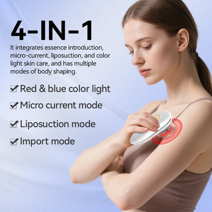 EMS Cupping Massager | Electric Face and Body Sculpting Massager with Suction, Gua Sha & Adjustable Intensity