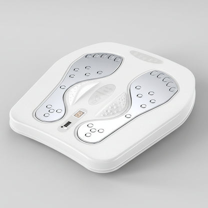 EMS Foot Massager with Heat and Remote | Adjustable Foot Stimulation Machine with Multiple Modes and Intensity Levels White