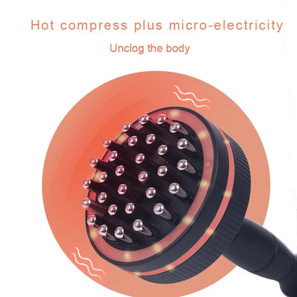 Electric Gua Sha Massager with Heat | Microcurrent Body Massage Brush for Back, Arms, Legs & Muscle Relaxation