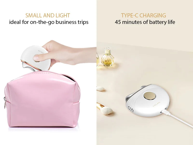 Electric Gua Sha Facial Massager with EMS and Hot/Cold Care | 3-Color LED, 3 Intensities, USB-C & 10-Minute Auto-Off
