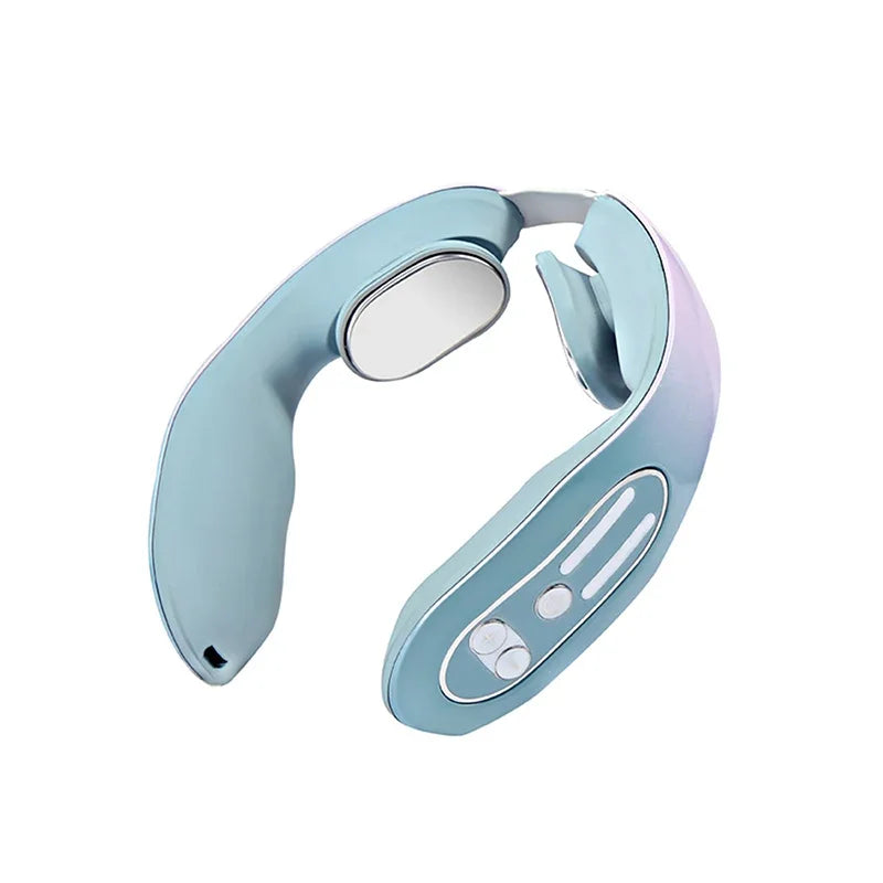 Wireless EMS Neck Massager with Heat | 12 Levels, Infrared Warmth, Portable Design